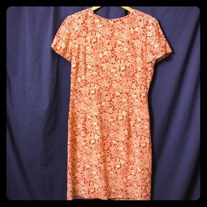 Ann Taylor silk sheath dress, size 8